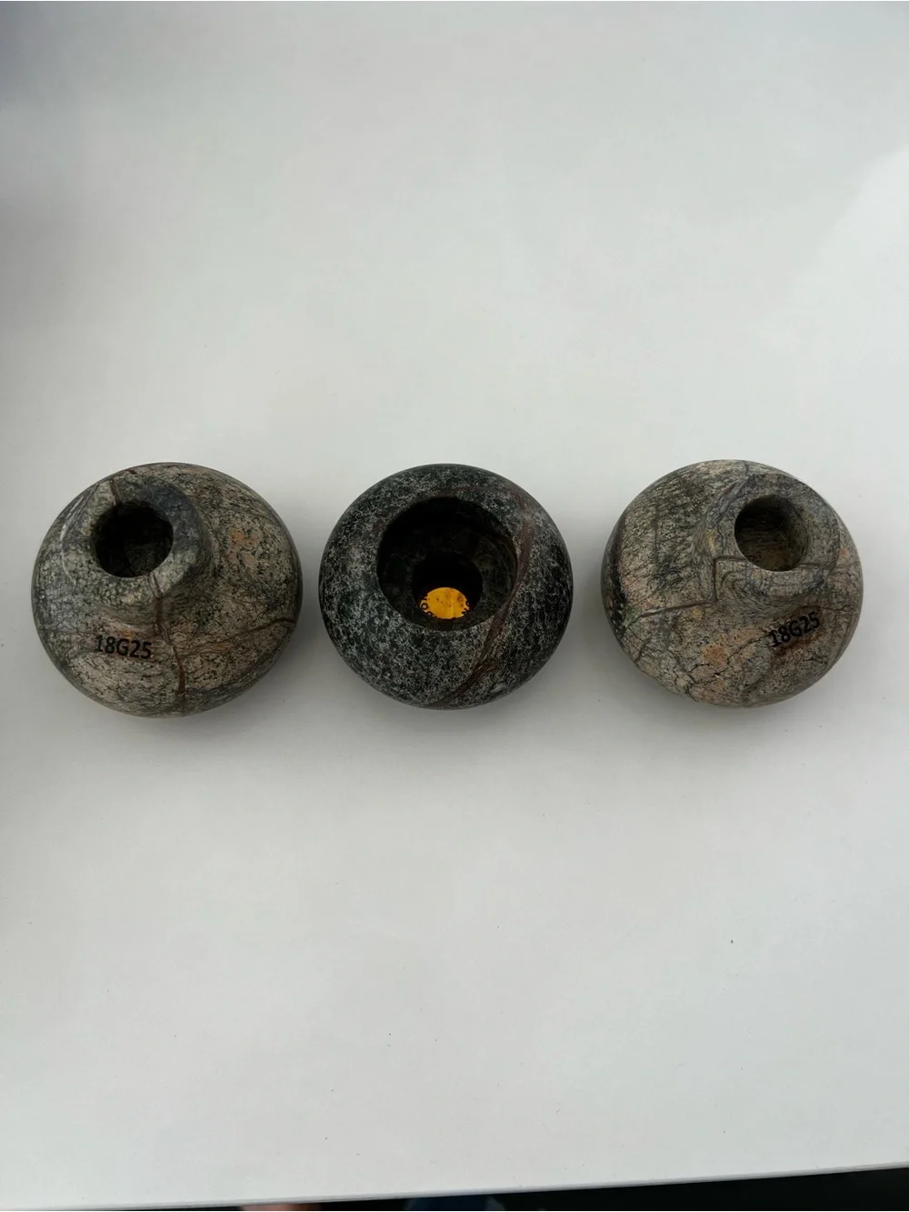 Tom Dixon Rock Tealight Holder set of 3